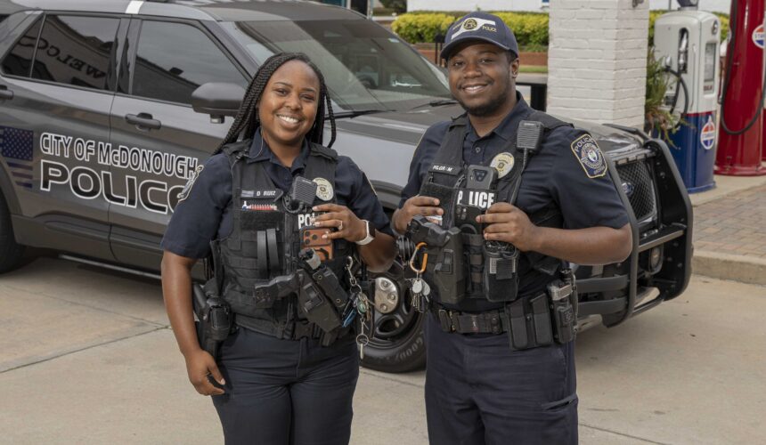 8K9A7823 Downtown Presence McDonough Police Department’s Newest Role Puts Officers Where It Counts